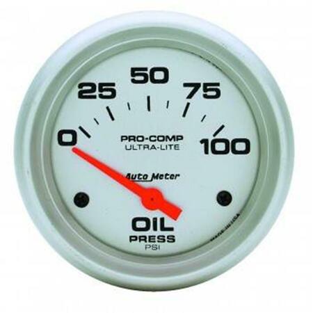 TOOL 4427 Ultra-Lite Electric Oil Pressure Gauge - 2.62 in. - 0-100 PSI TO2467202